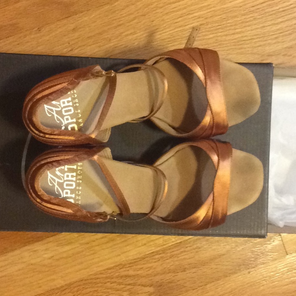 Ballroom Latin Salsa Shoes Rayrose 7-8 US or 4.5UK